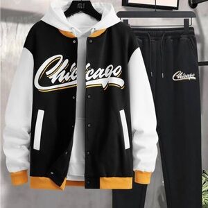 A jacket and a sweat pants set